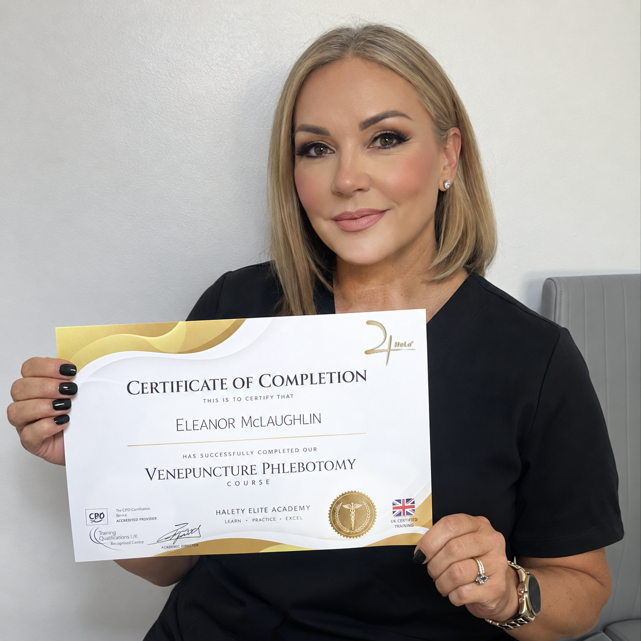 Venepuncture Phlebotomy Certificate of Completion